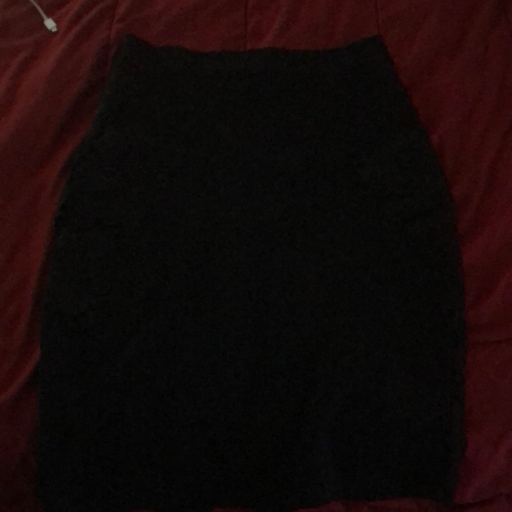 Long black skirt